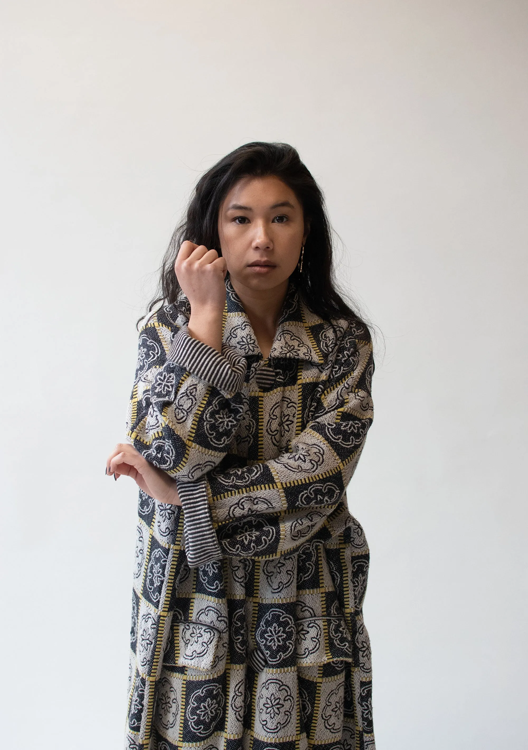 1980s Woven Coat | East Wind Code Vivienne Tam