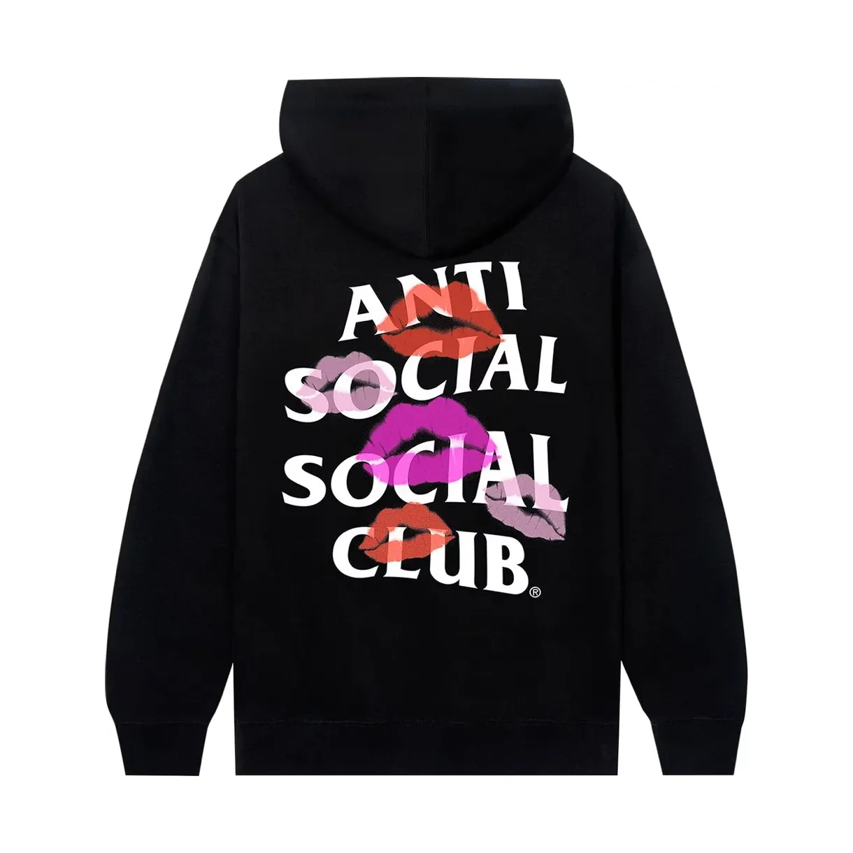 Anti Social Social Club Your Kiss Hoodie Black