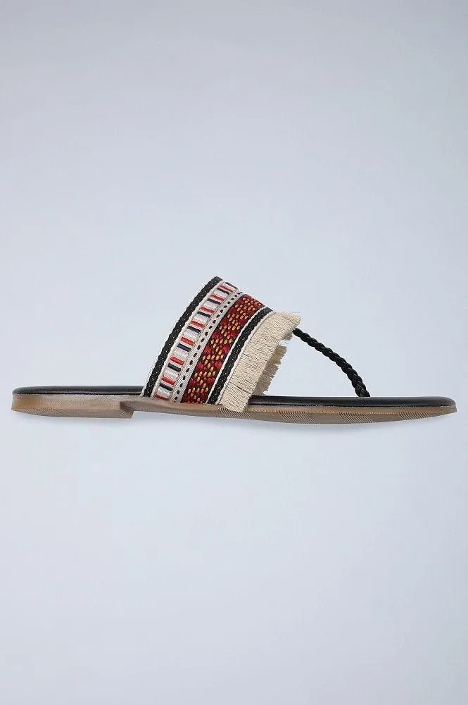 Black Round Toe Flats