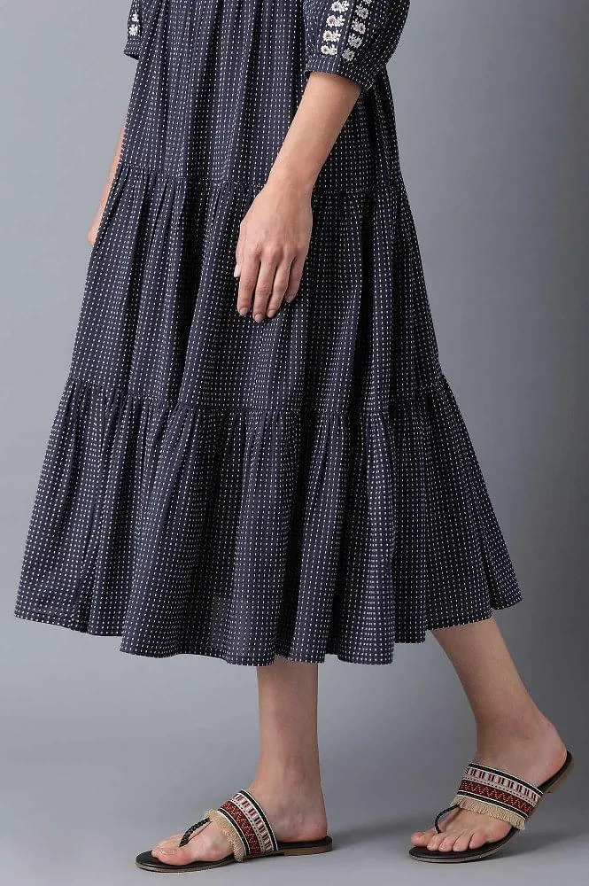 Black Round Toe Flats
