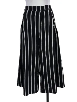 Black White Stripes Culottes