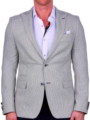 Blazer Bethoven Grid White