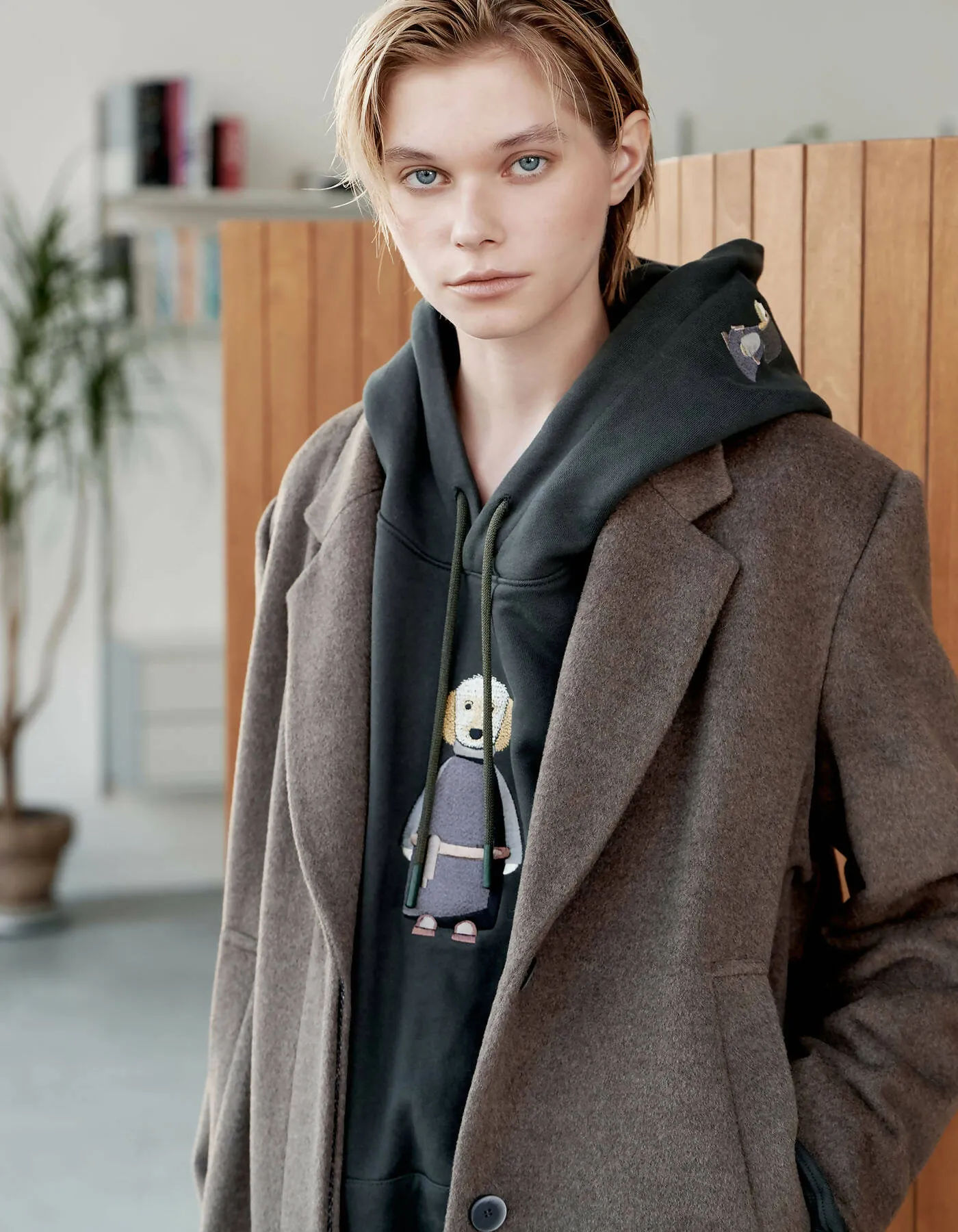 Cashmere Loose Fit H-Line Minimal Coat