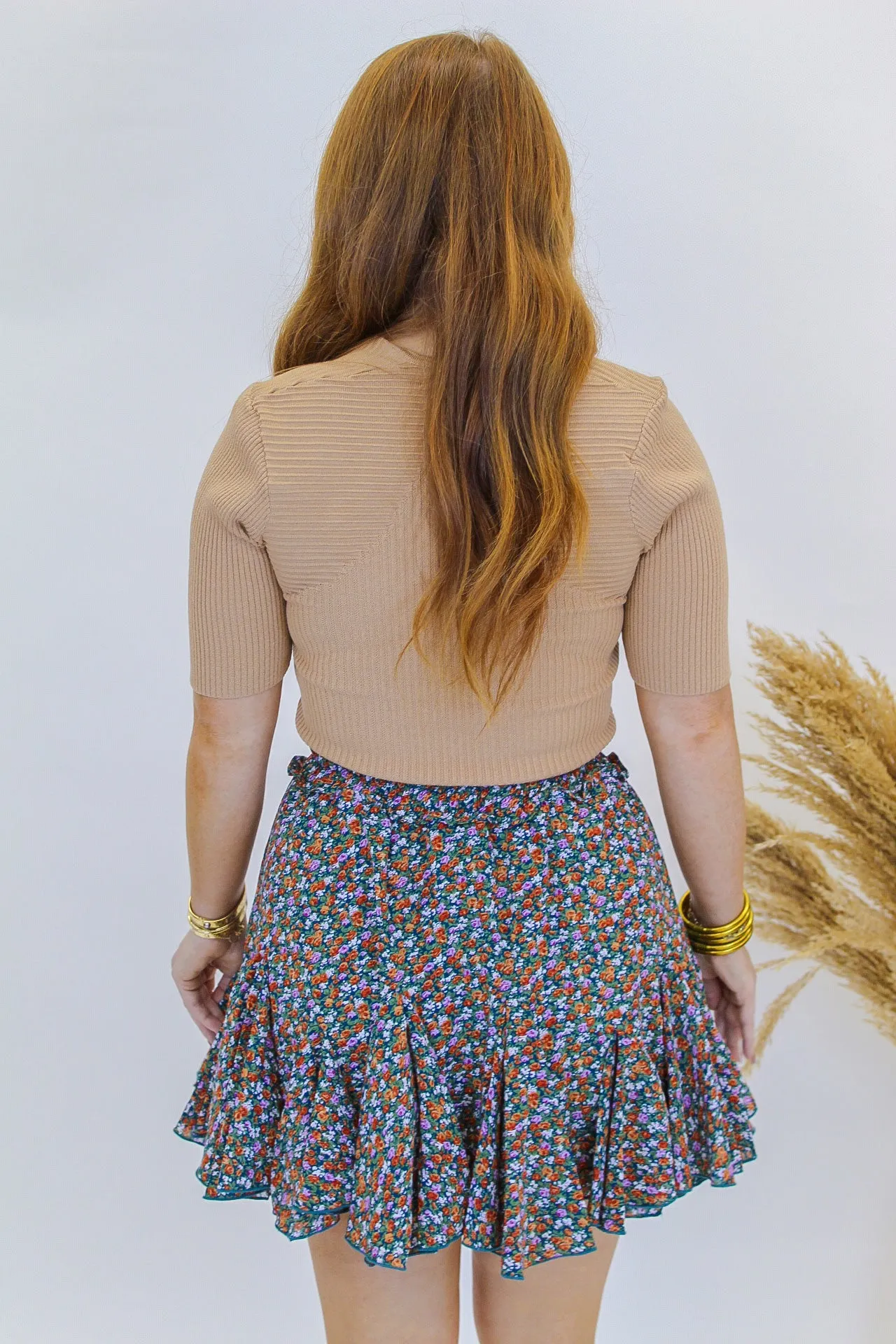Certain To Charm Knit Top- Camel