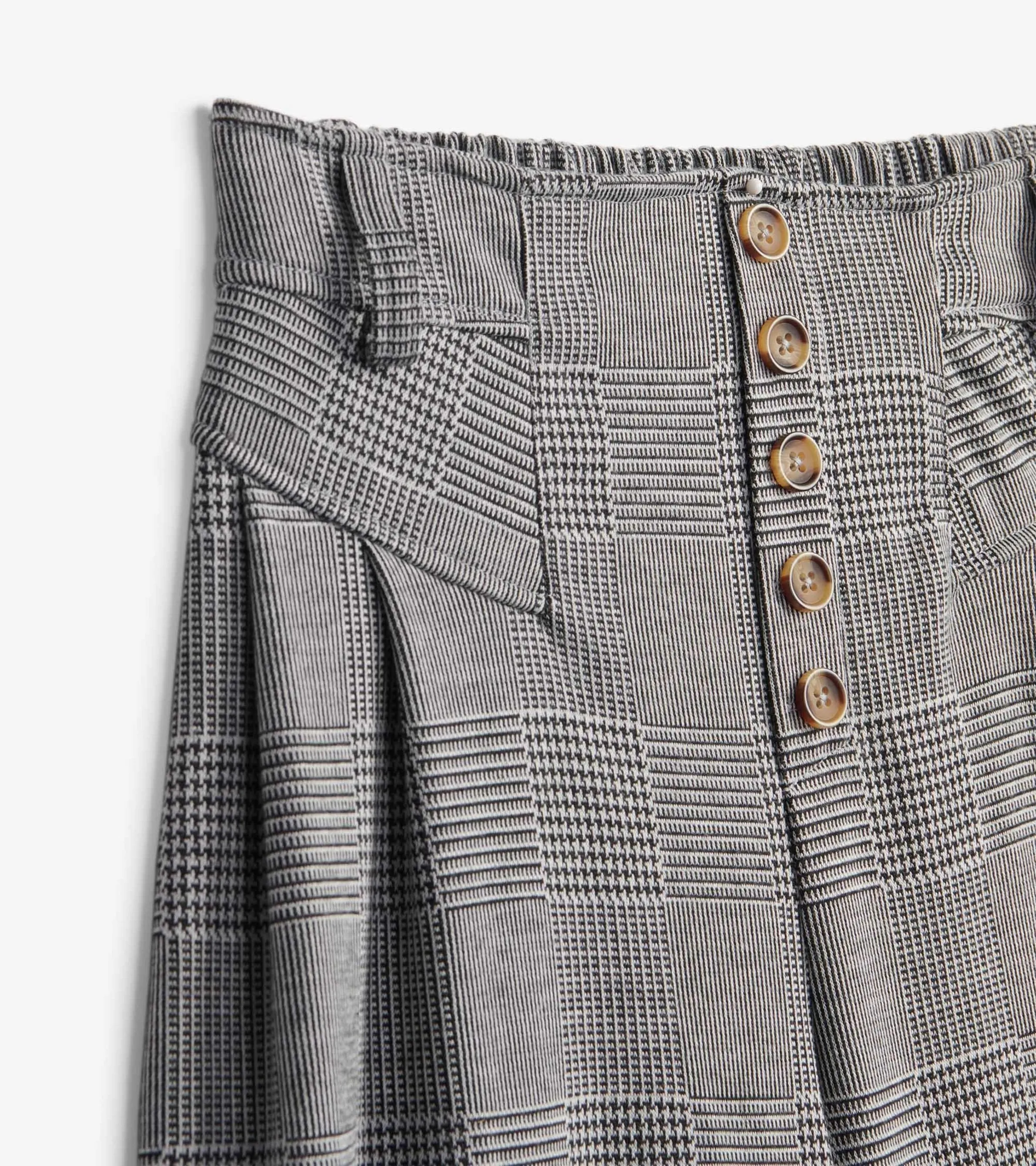 Charlie Wide Leg Trousers - Houndstooth
