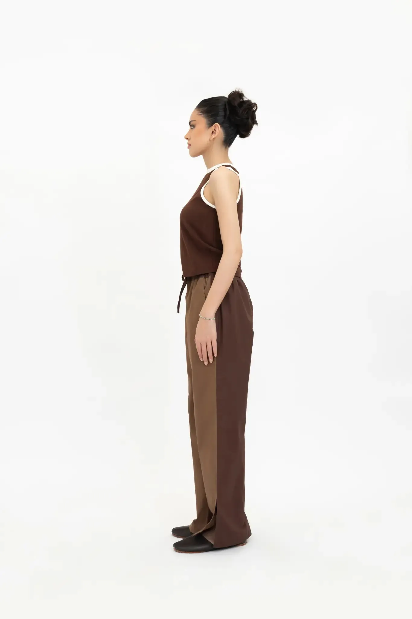Chocolate Brown Boxy Tank Top