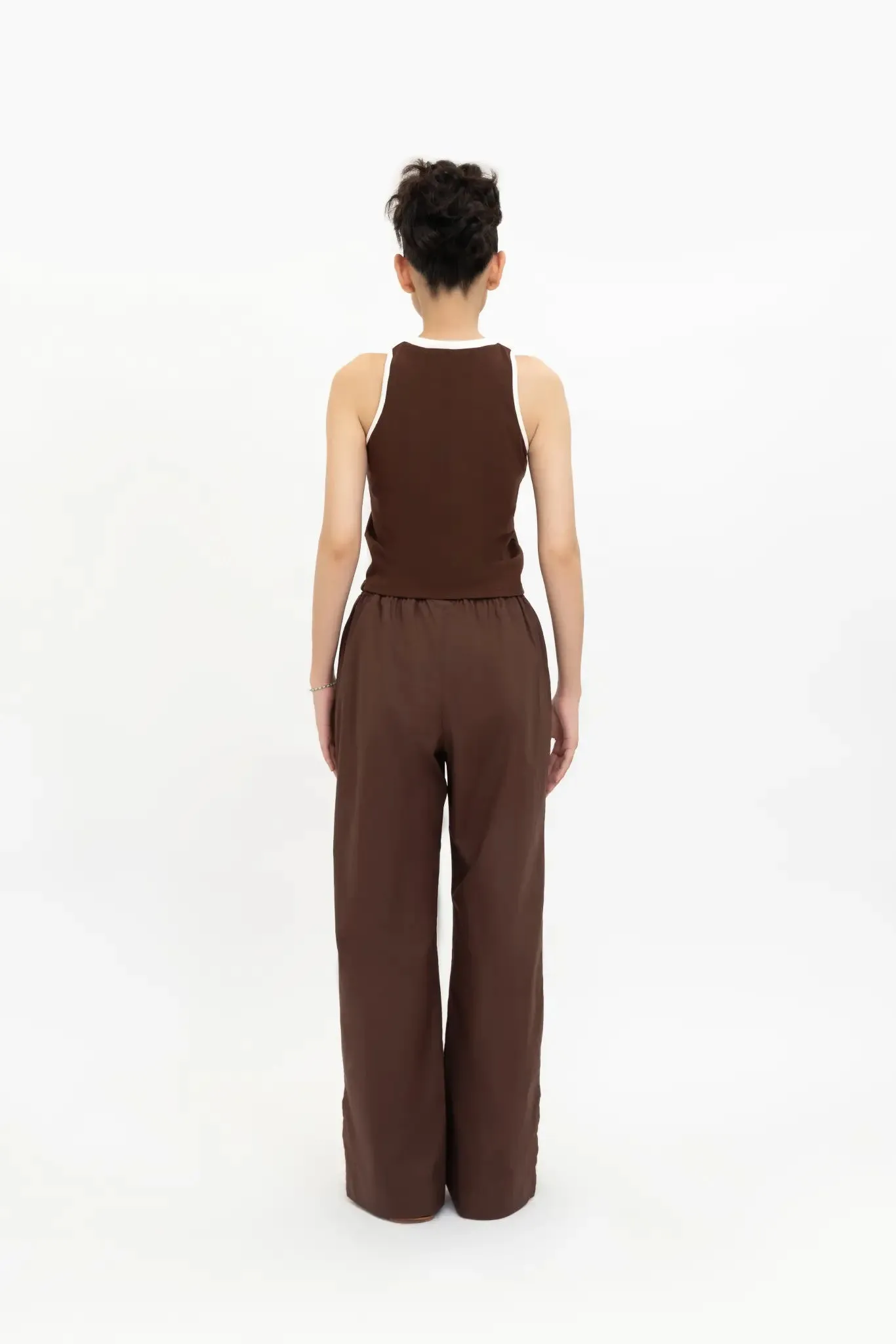 Chocolate Brown Boxy Tank Top