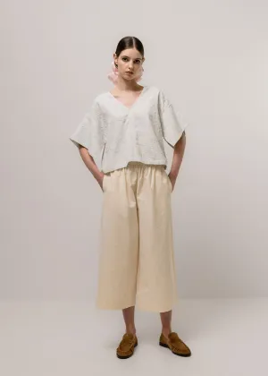 Cream Cotton Culottes