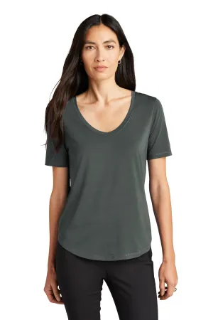 Custom Embroidered - Mercer Mettle™ Women's Stretch Jersey Relaxed Scoop MM1017
