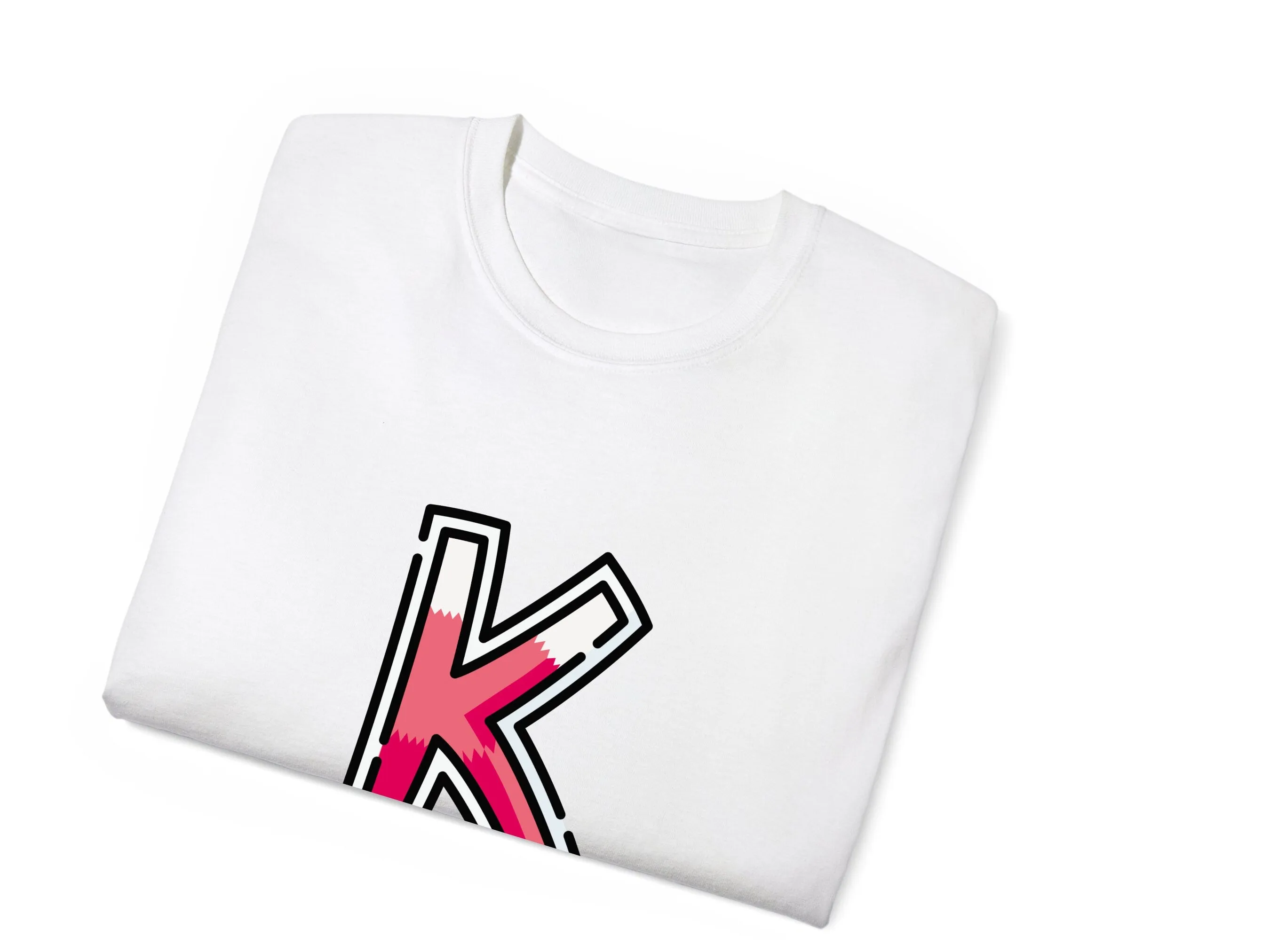 Custom Kids Tshirt Gift For Toddler Girls Custom your Initials K On Shirt