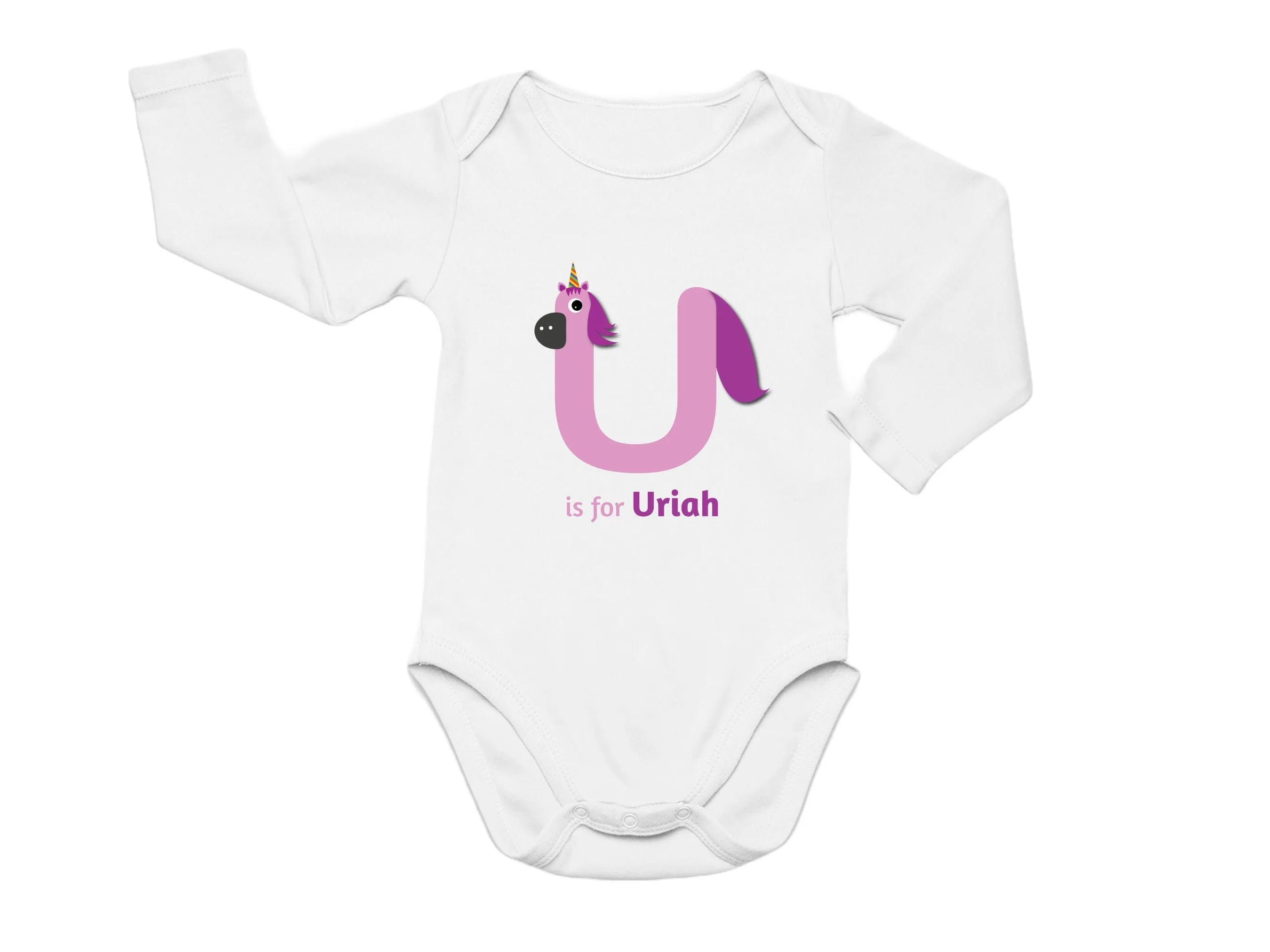 Custom Name Shirt Gift for Birthday Girl with Letter U On Shirt