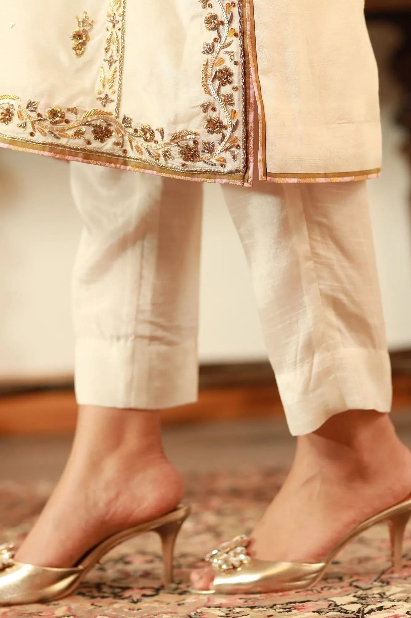 Designer White Salwar Kameez Pakistani Eid Dresses
