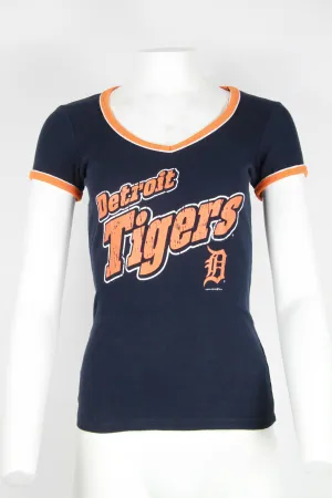 Detroit Tigers 00s V-neck t-shirt - Navy - S