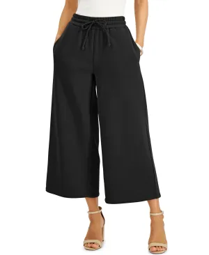 Drawstring Culotte Pants