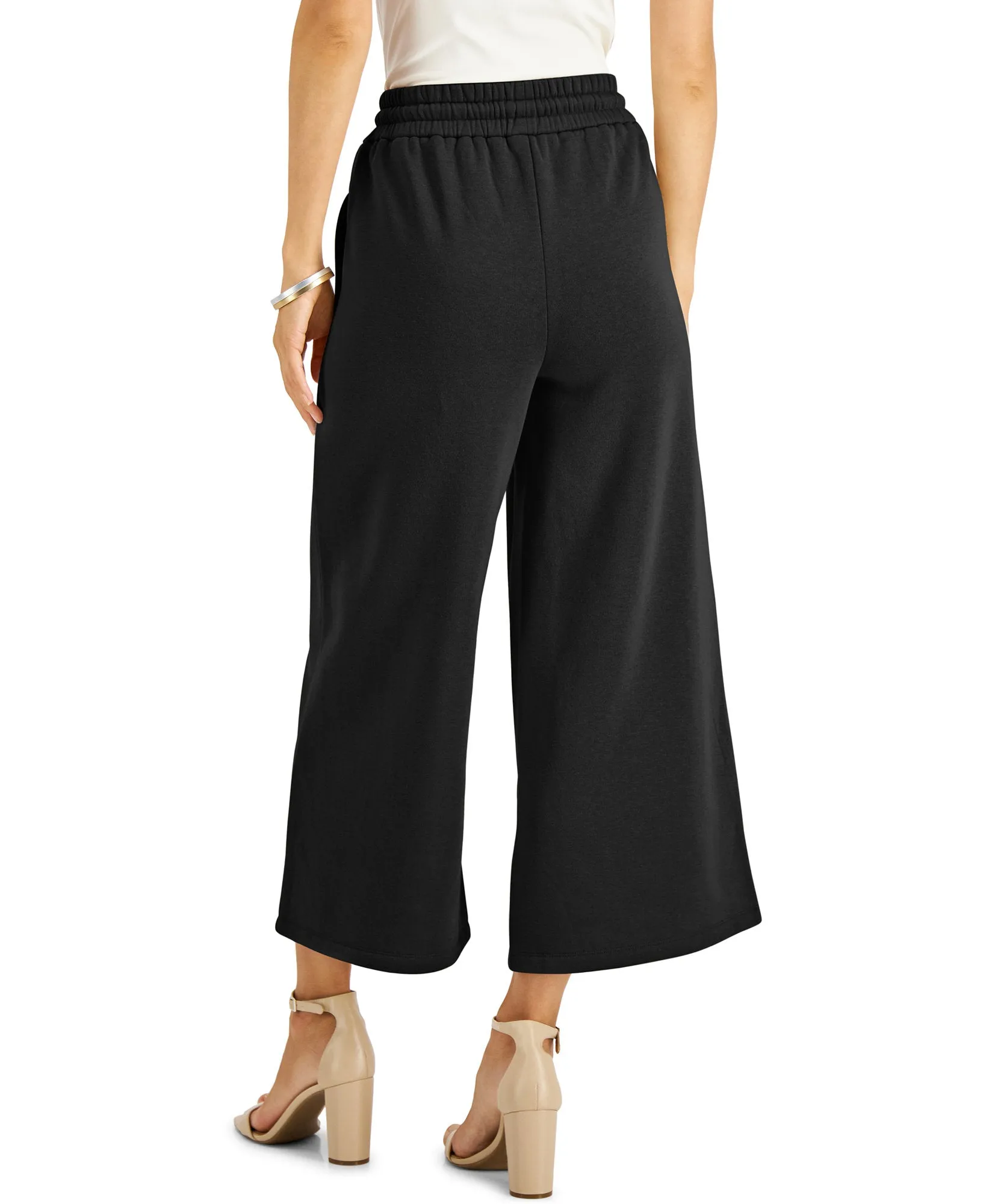 Drawstring Culotte Pants