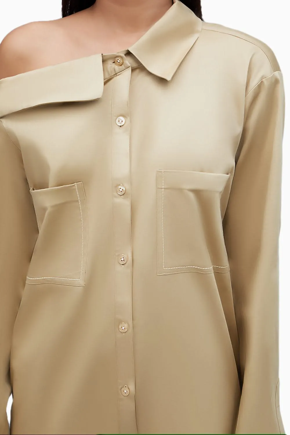 Echo Beige Cotton Broken Rock Shirt