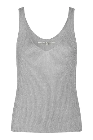 Ellia Knit Top - Silver