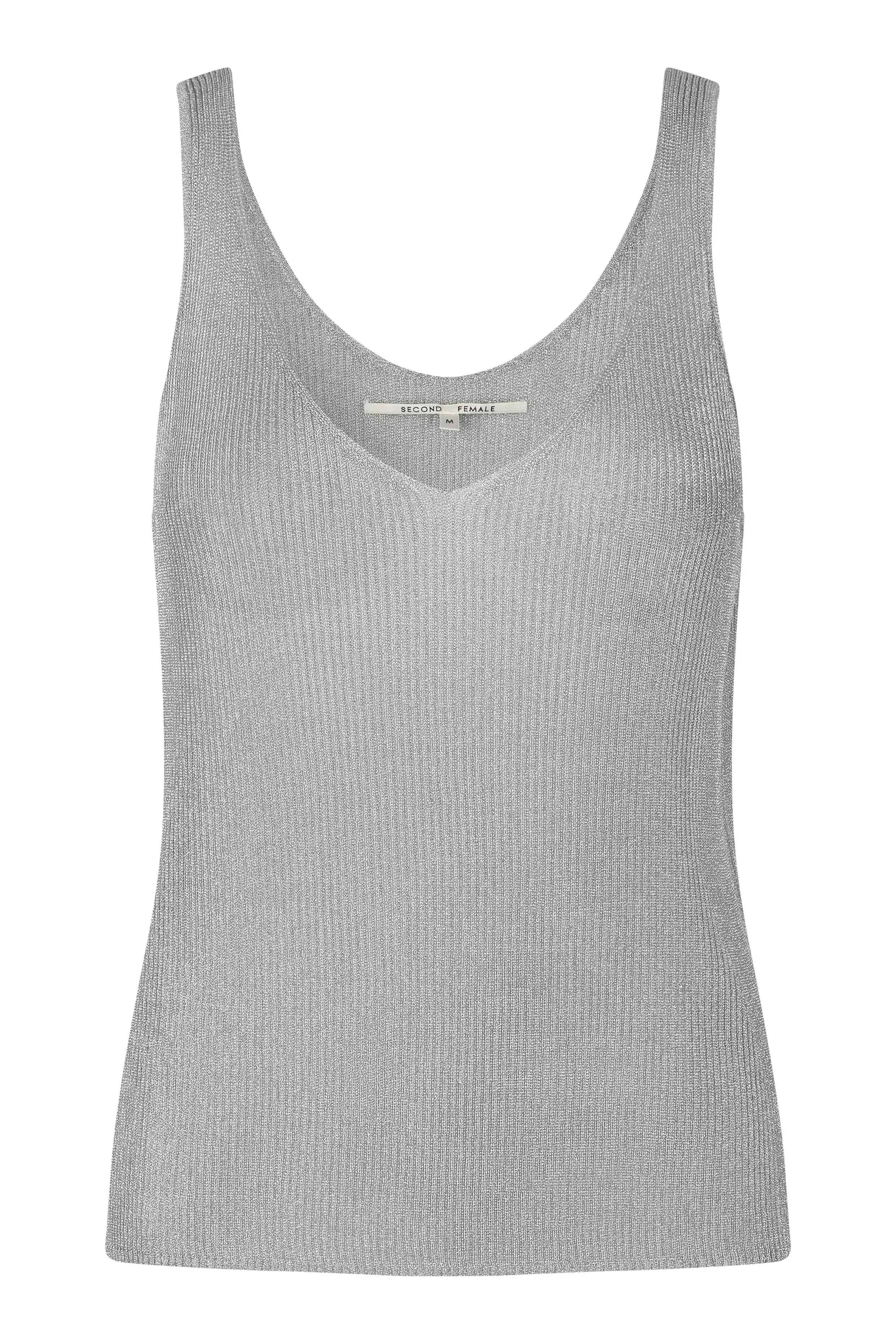 Ellia Knit Top - Silver