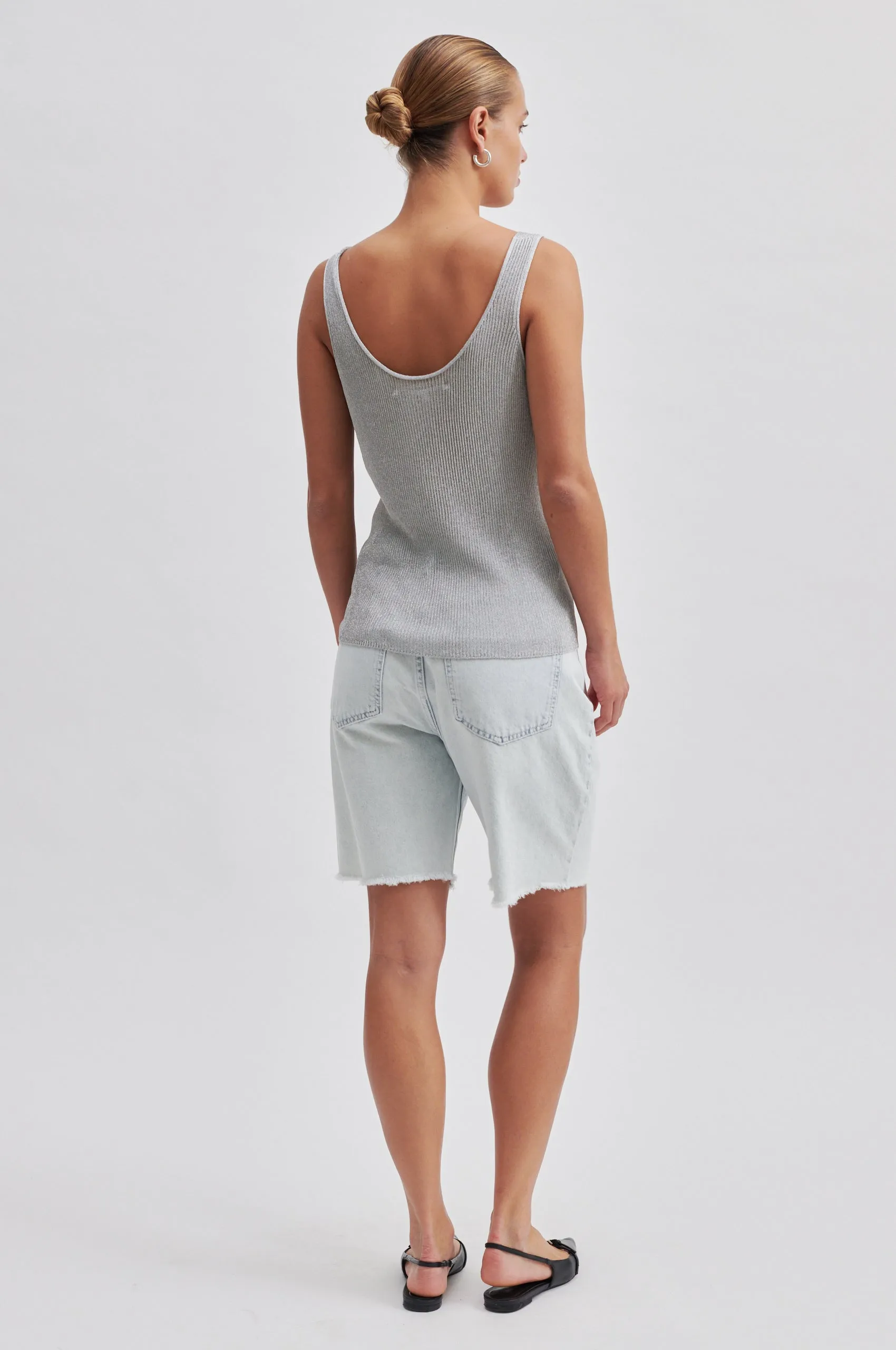 Ellia Knit Top - Silver