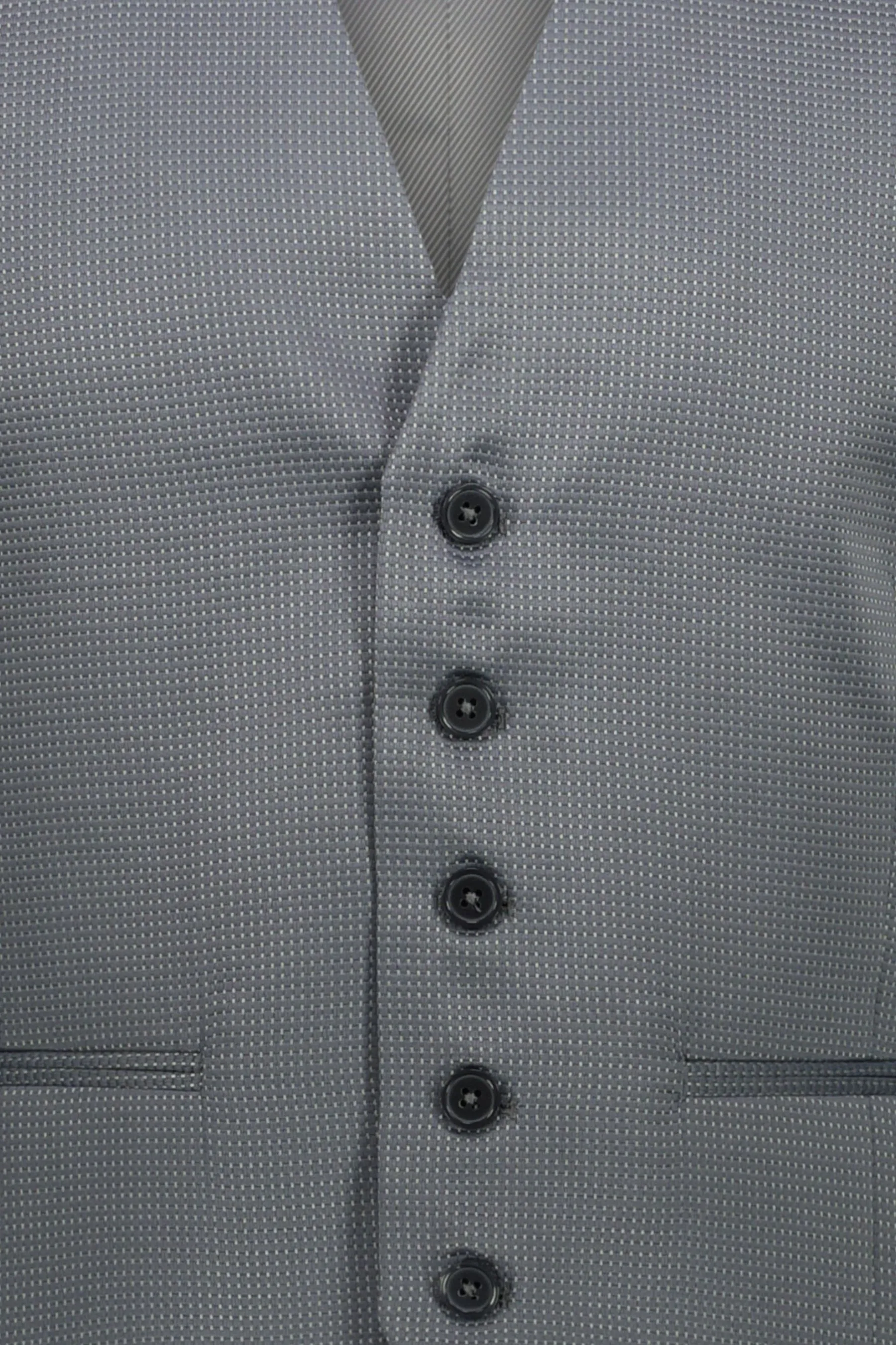 Gilet micro quadretto effetto raso