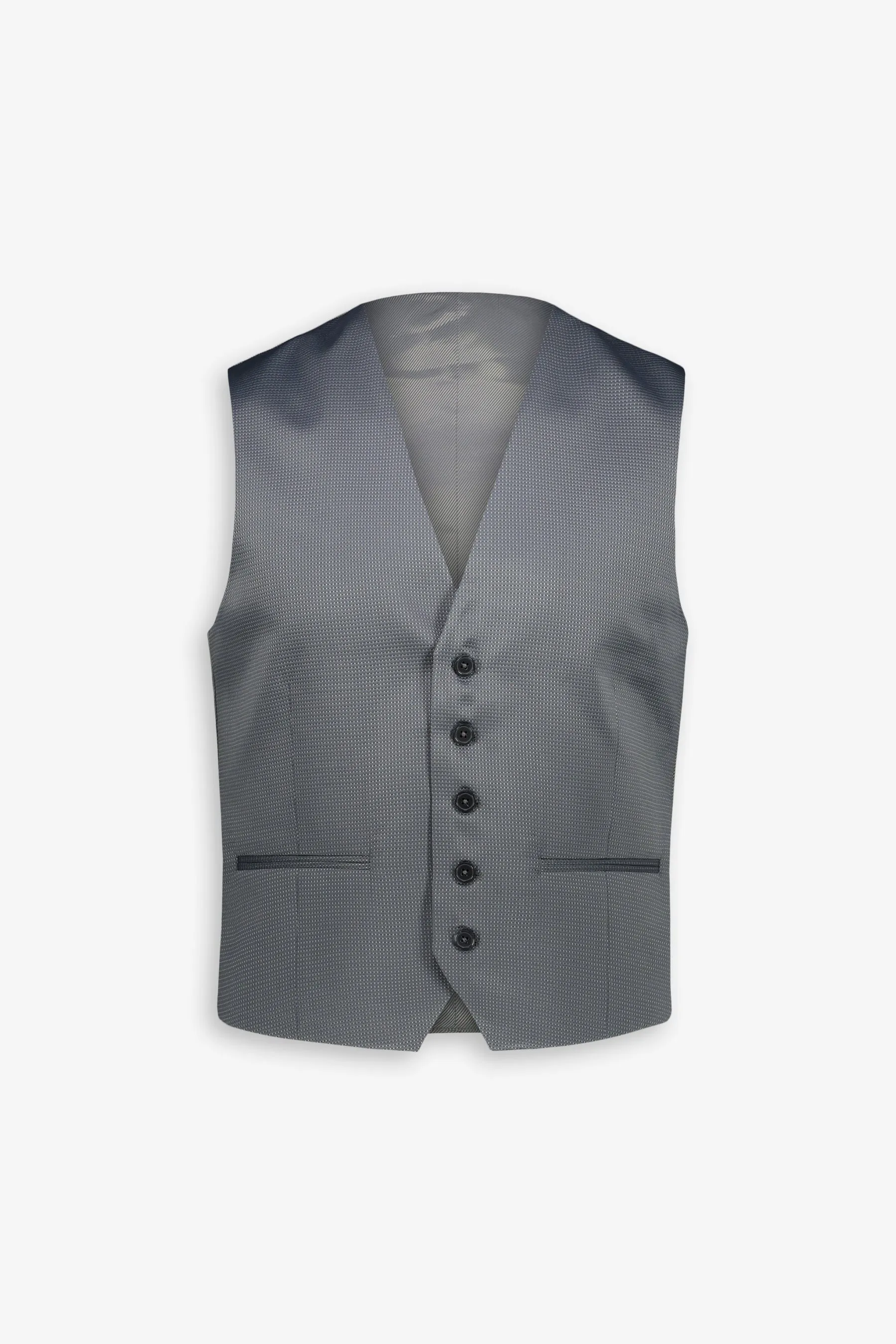 Gilet micro quadretto effetto raso