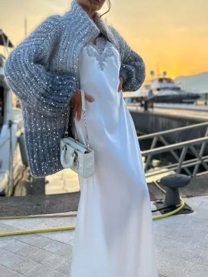 Gradient Knit Coat