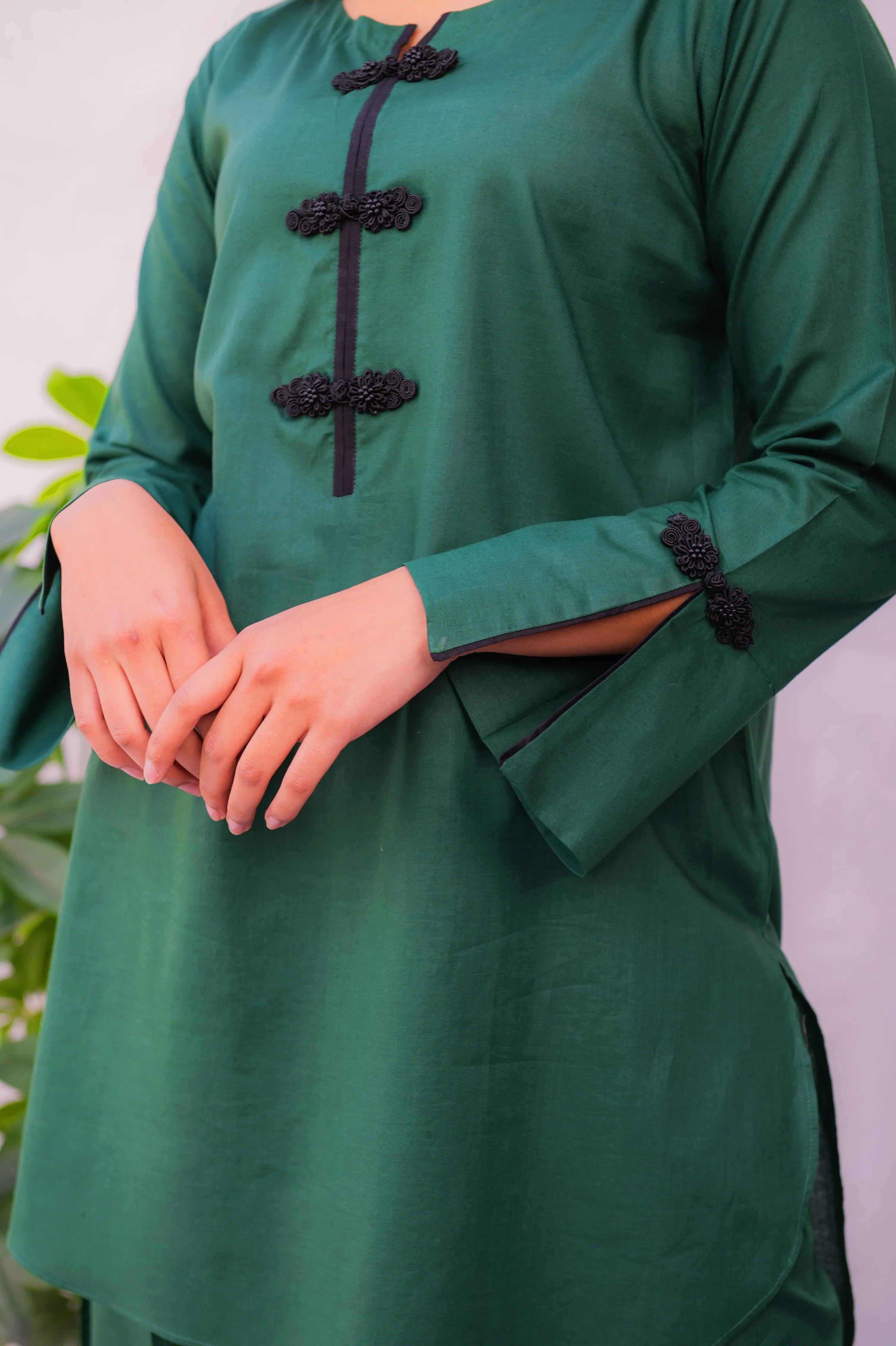 Green Solid Co-ord Set
