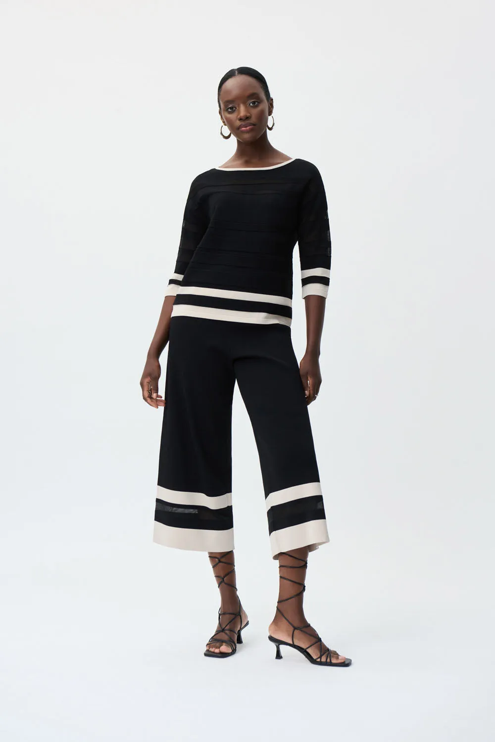 Joseph Ribkoff Black/Moonstone Pants Style 231938