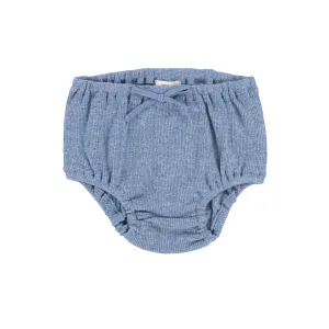 Lil Legs Denim Heather Ribbed Bloomers