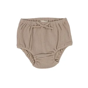 Lil Legs Latte Ribbed Bloomers