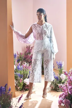 Lilac and Blush Blue Lace Co-ord