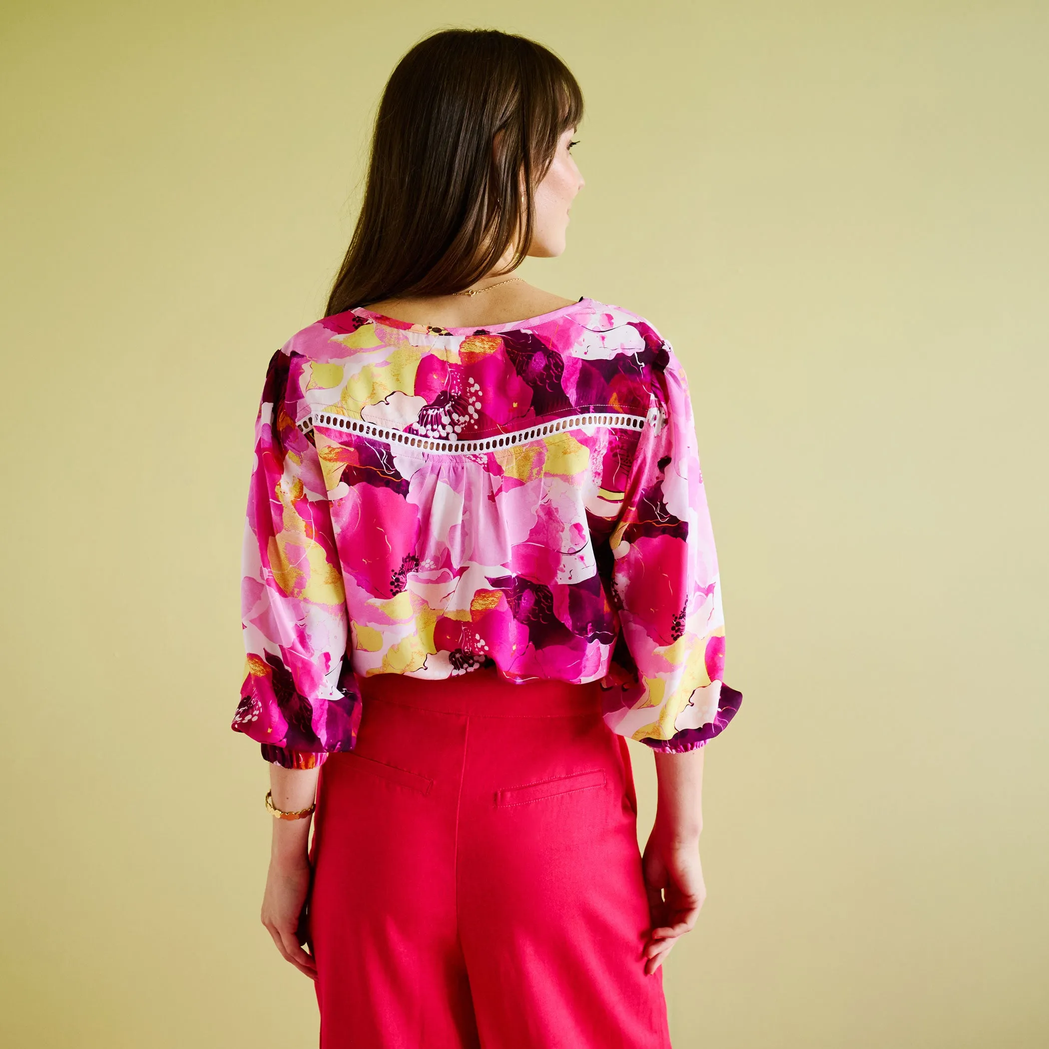 Linen Culottes - Magenta