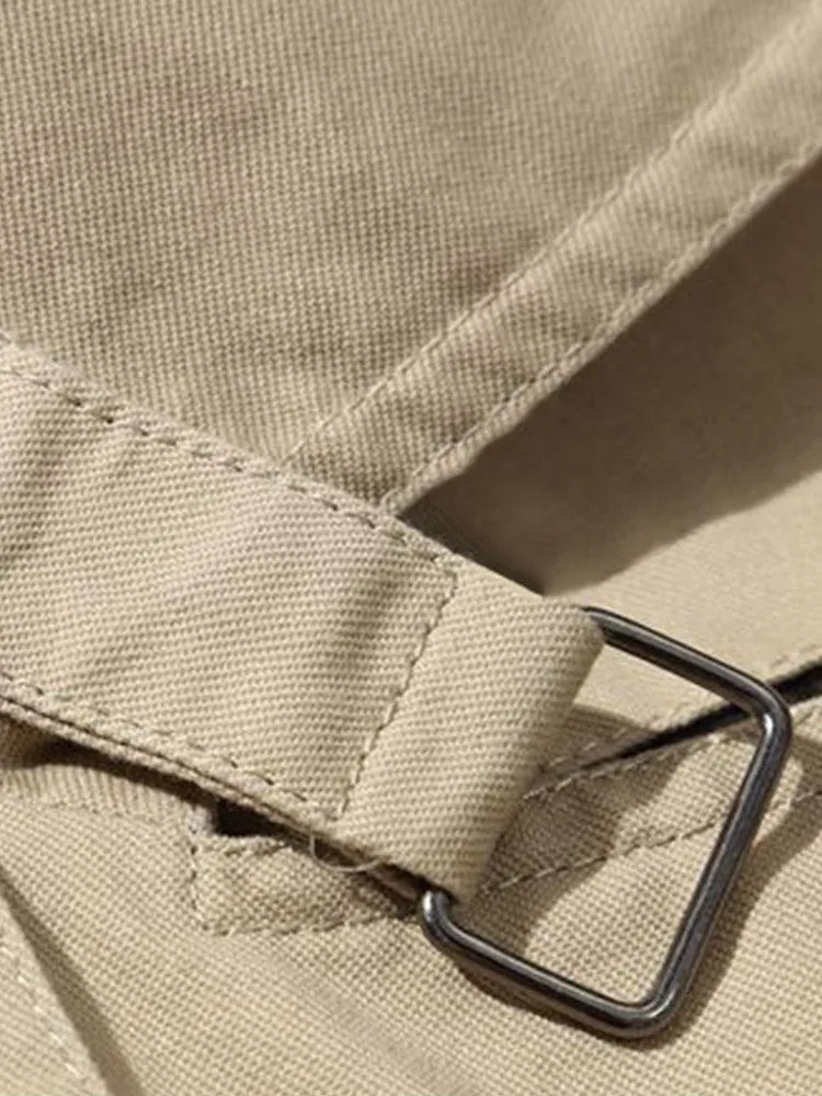 Long Line Teddy Lined Chino Coat
