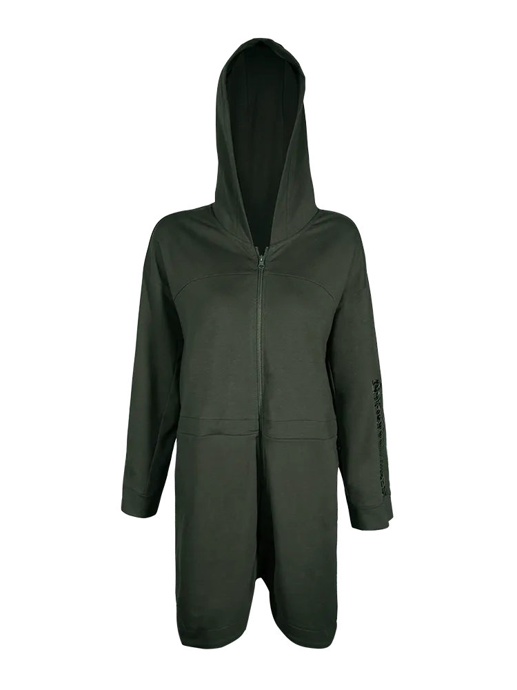 MISCHIEF LONGLINE TRENCH COAT WITH HOOD