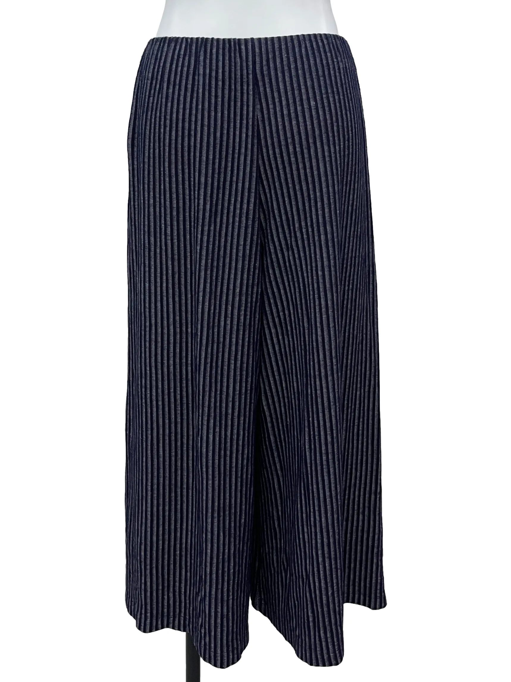 Navy Blue Stripes Culottes