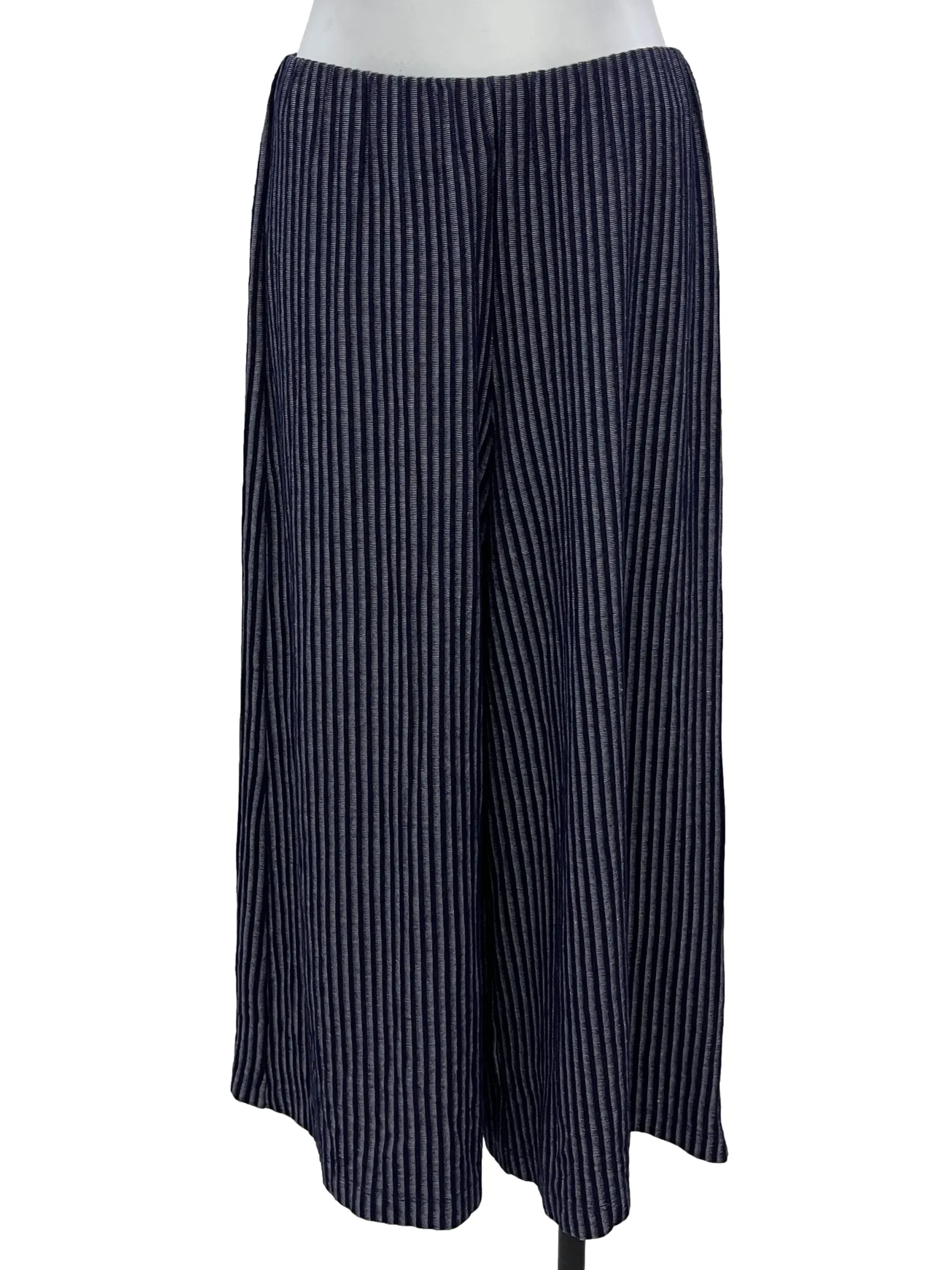 Navy Blue Stripes Culottes