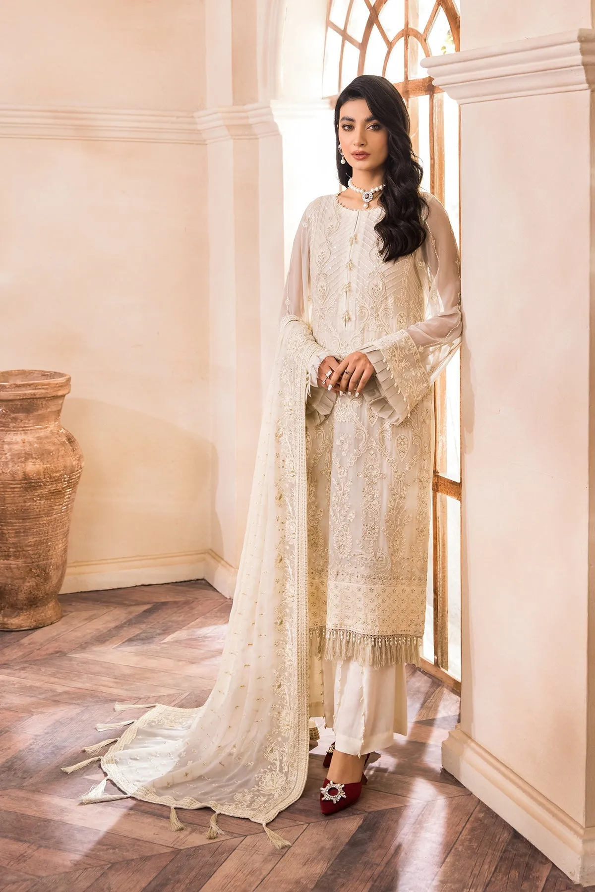 Pakistani Fancy Dress with Intricate Details #PF447