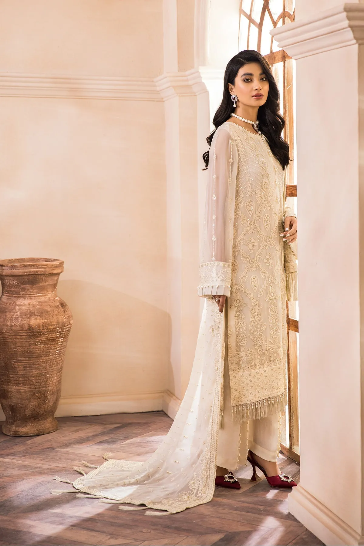 Pakistani Fancy Dress with Intricate Details #PF447