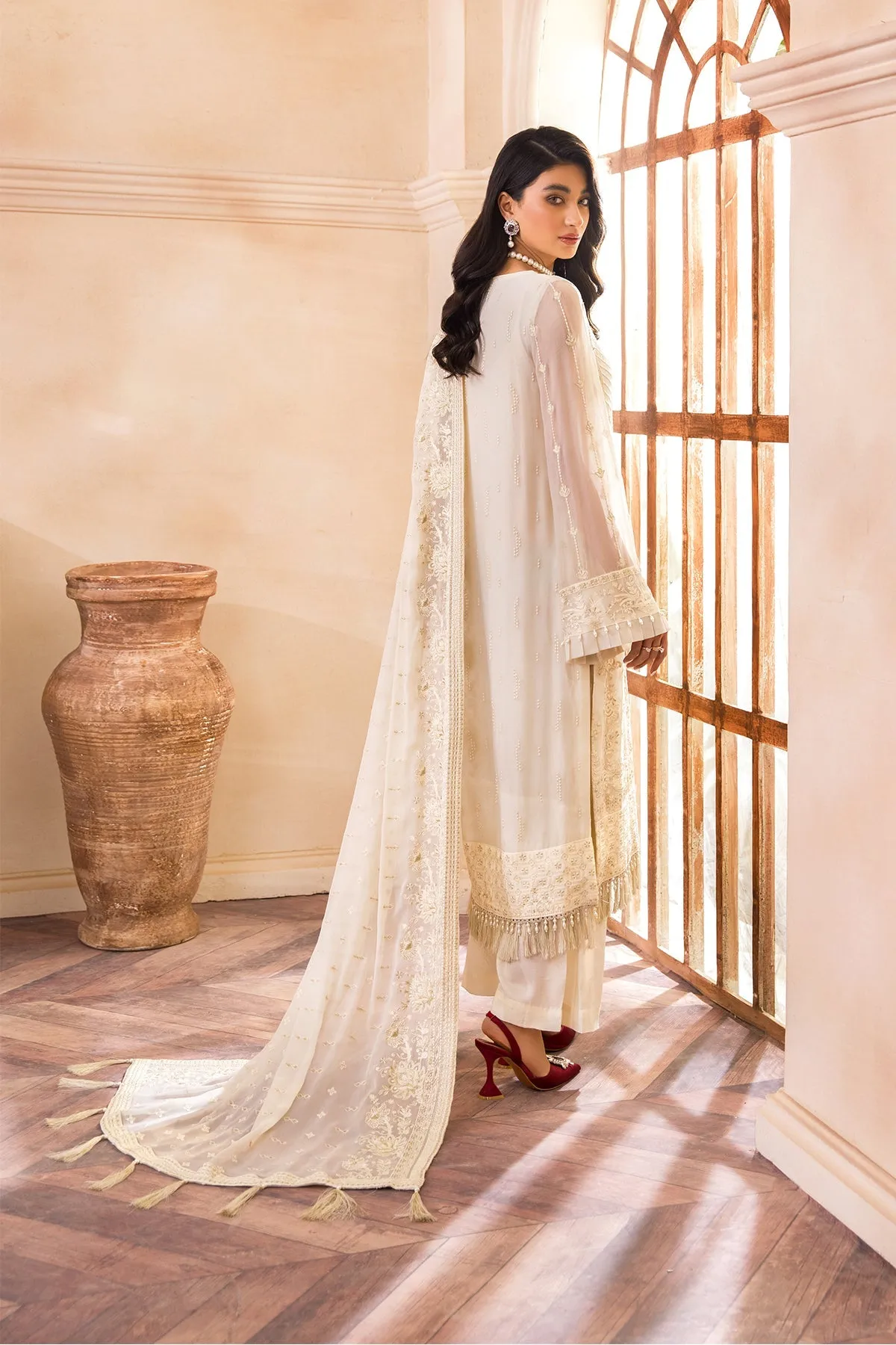 Pakistani Fancy Dress with Intricate Details #PF447
