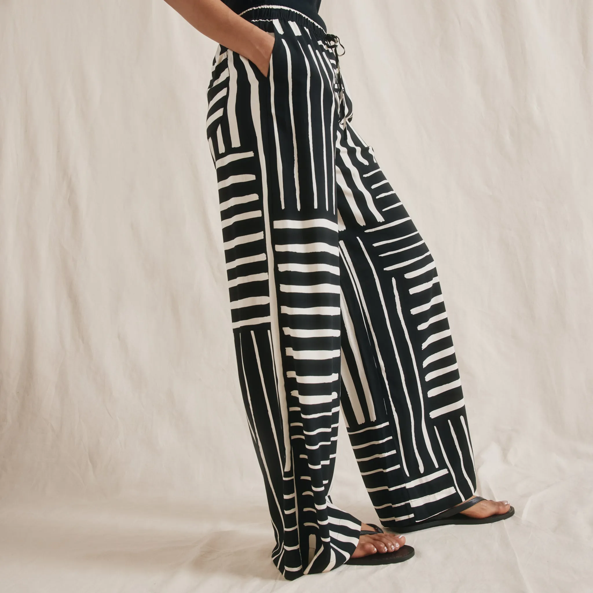 Patchwork Stripe Trouser