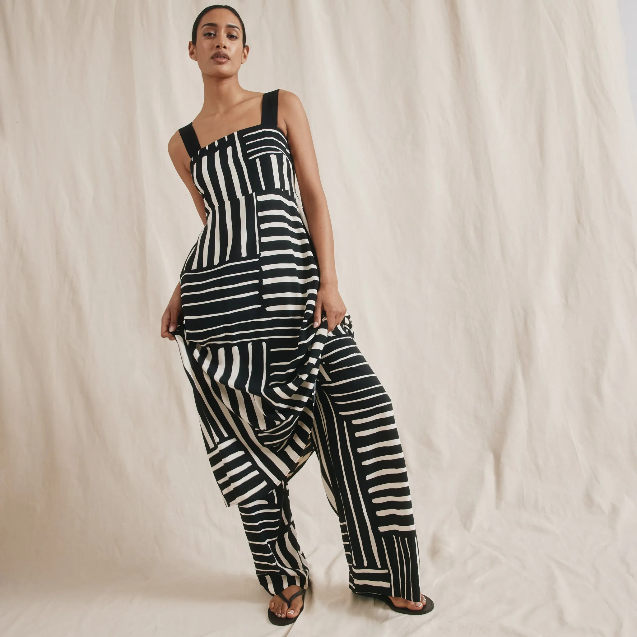 Patchwork Stripe Trouser