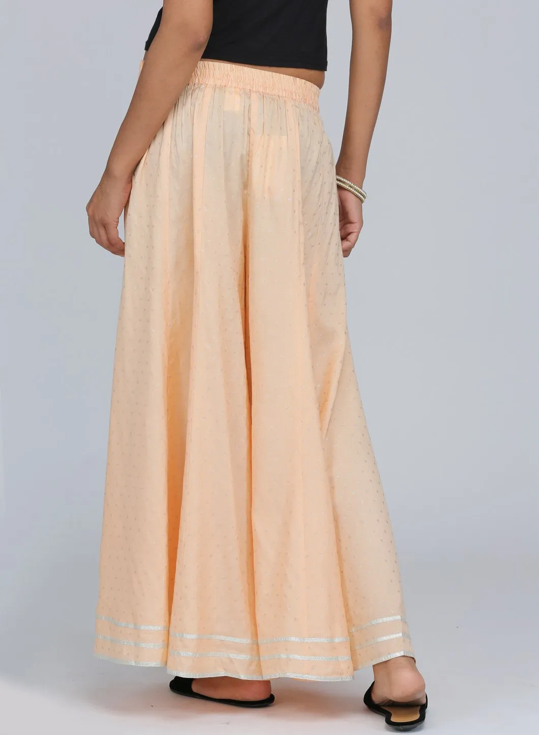 Peach Printed Culottes