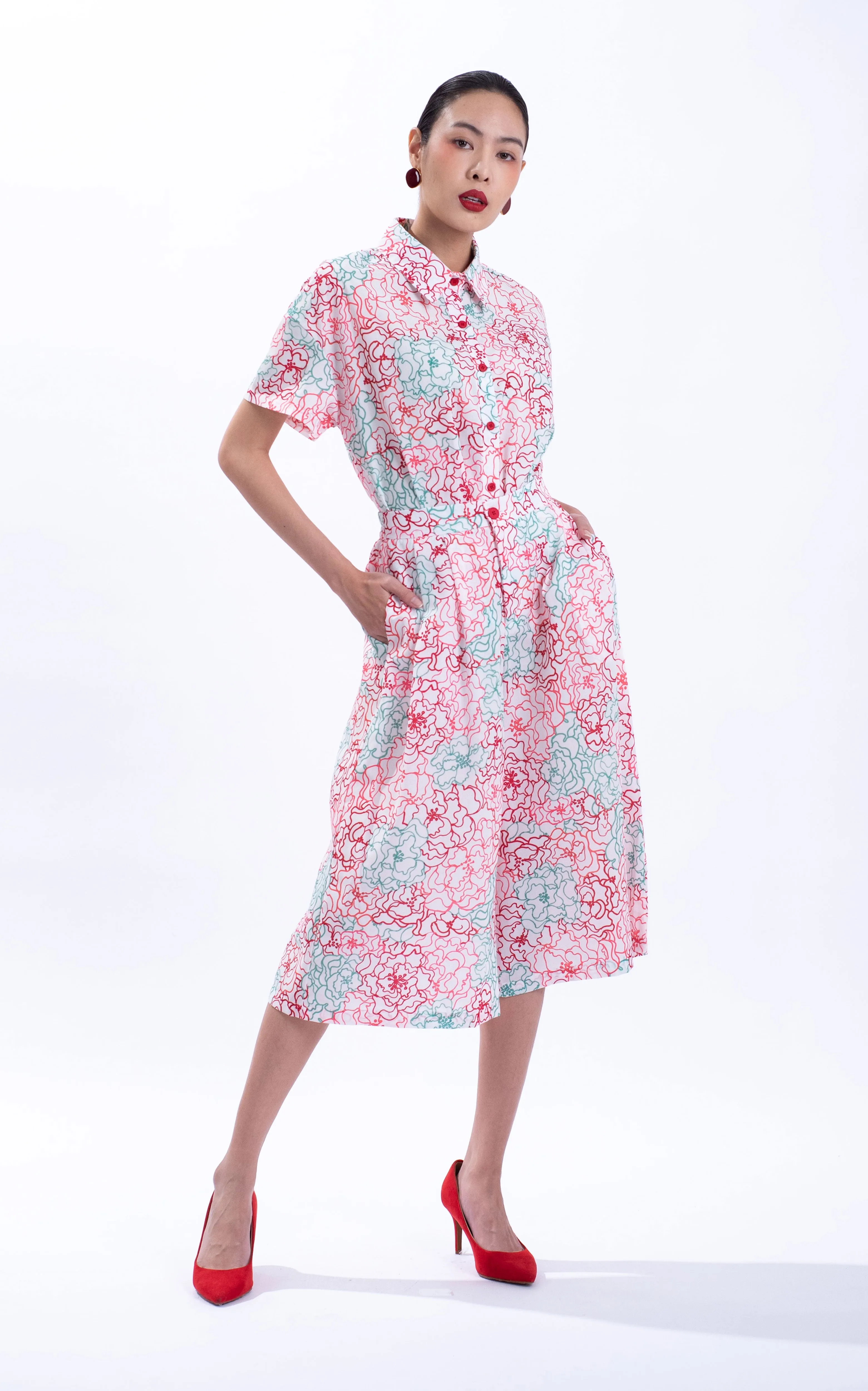 Peony Cotton Culottes