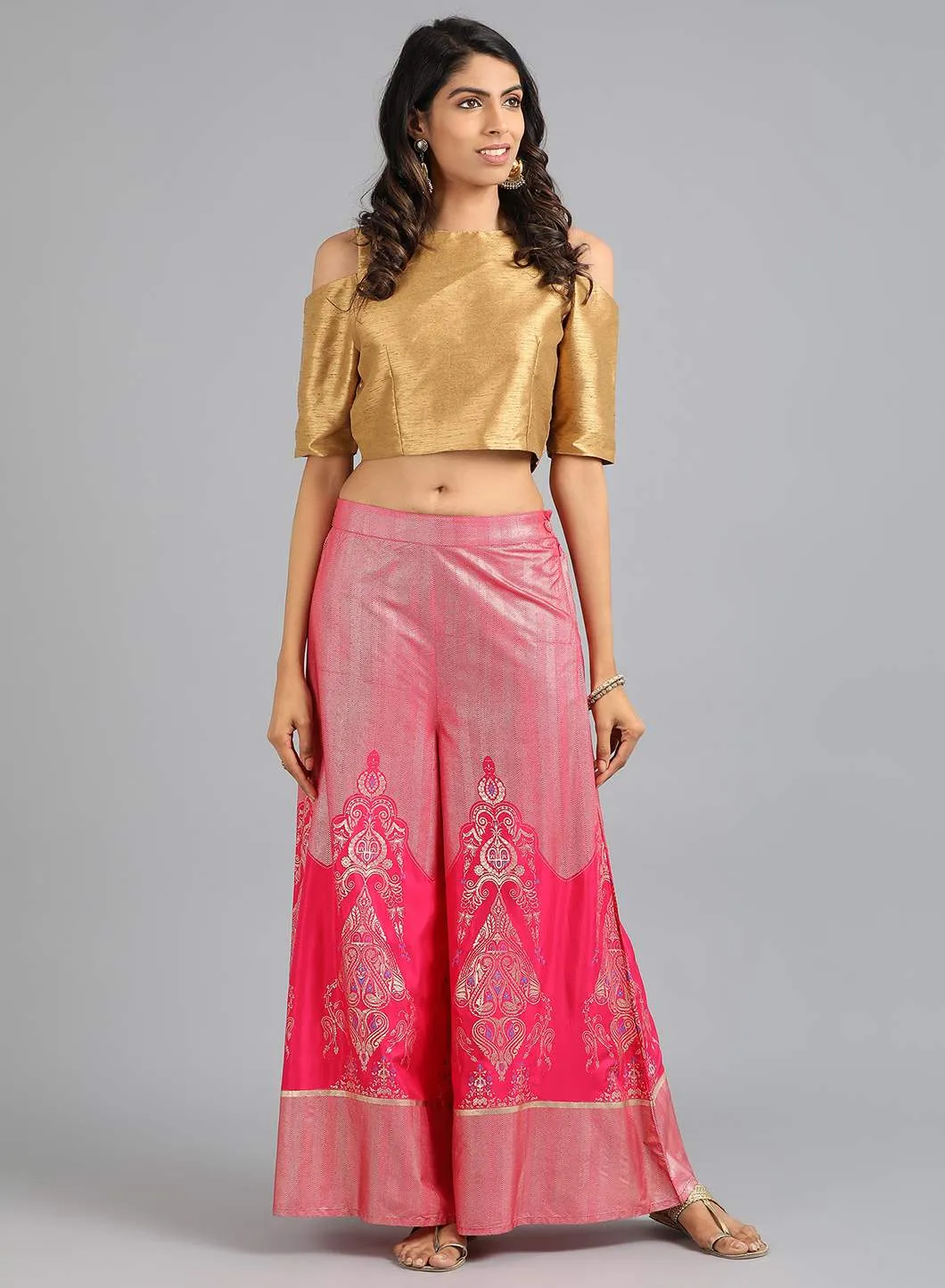 Pink Flared Culottes