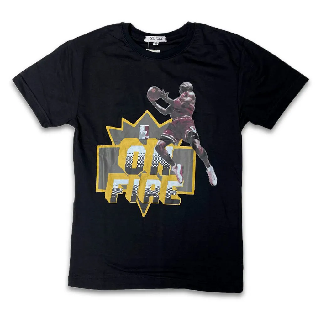 Retro Label On Fire Shirt (Retro 6 Bordeaux)