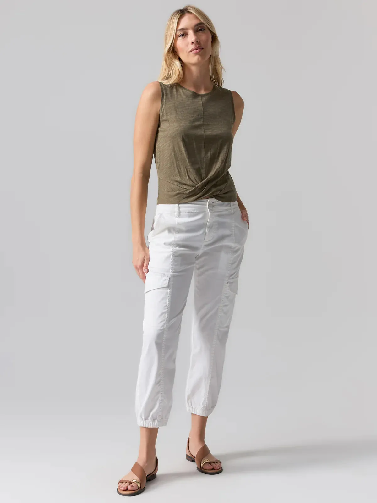 Sanctuary Olive Twisted Tank