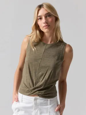 Sanctuary Olive Twisted Tank