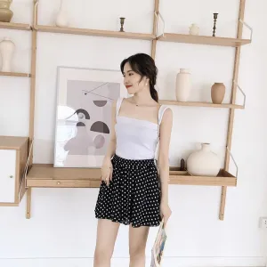 Shorts Women Summer Chiffon Skorts Loose Printed Culottes Casual Plus Size High Waist Wide Leg Pants Shorts