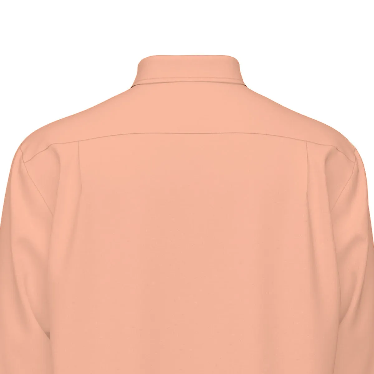 Sixty Eight 93 Logo White Peach Men's Cotton Long Sleeve Shirt