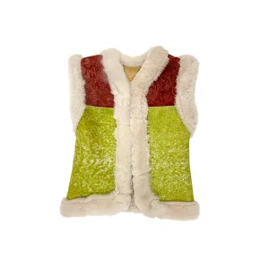 STEPPE kids' gilet S / Berry   Green
